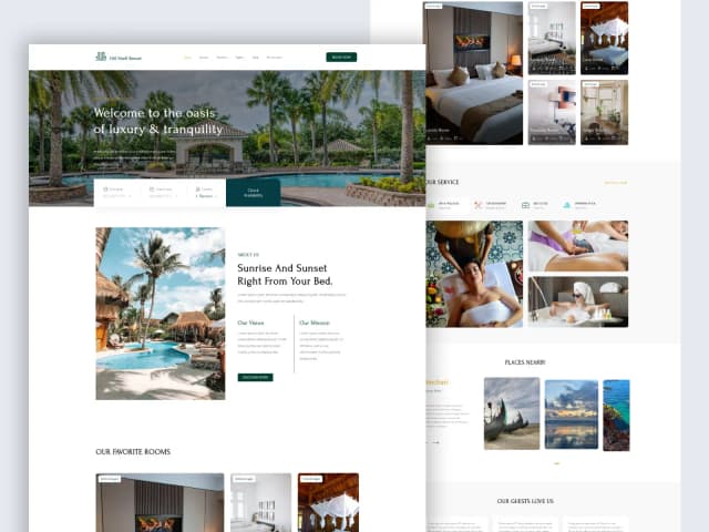 Hill Shell Resort - Hotel Booking WordPress Website