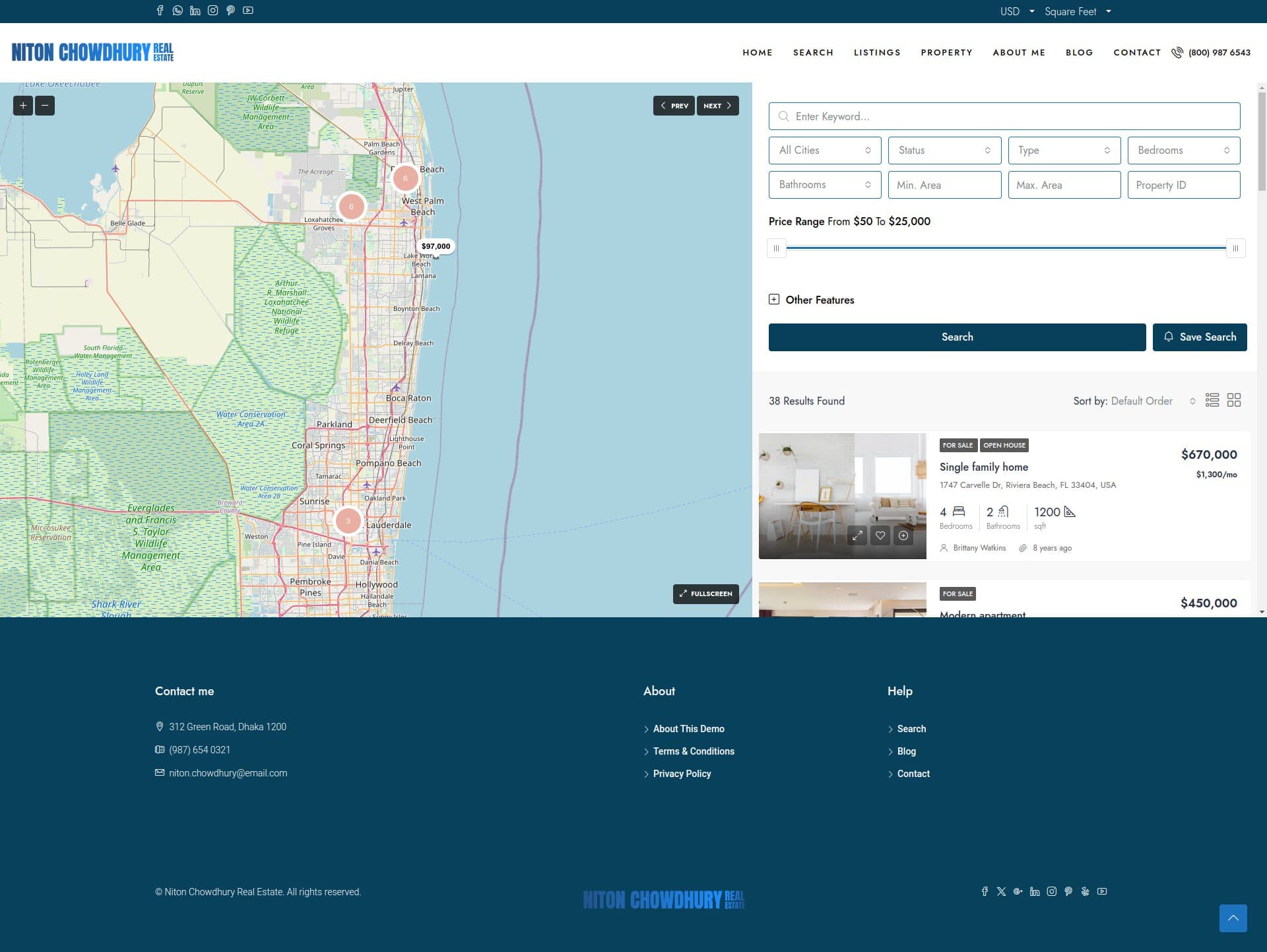 Real Estate Agent Website Development by Avizit Roy avizitRX