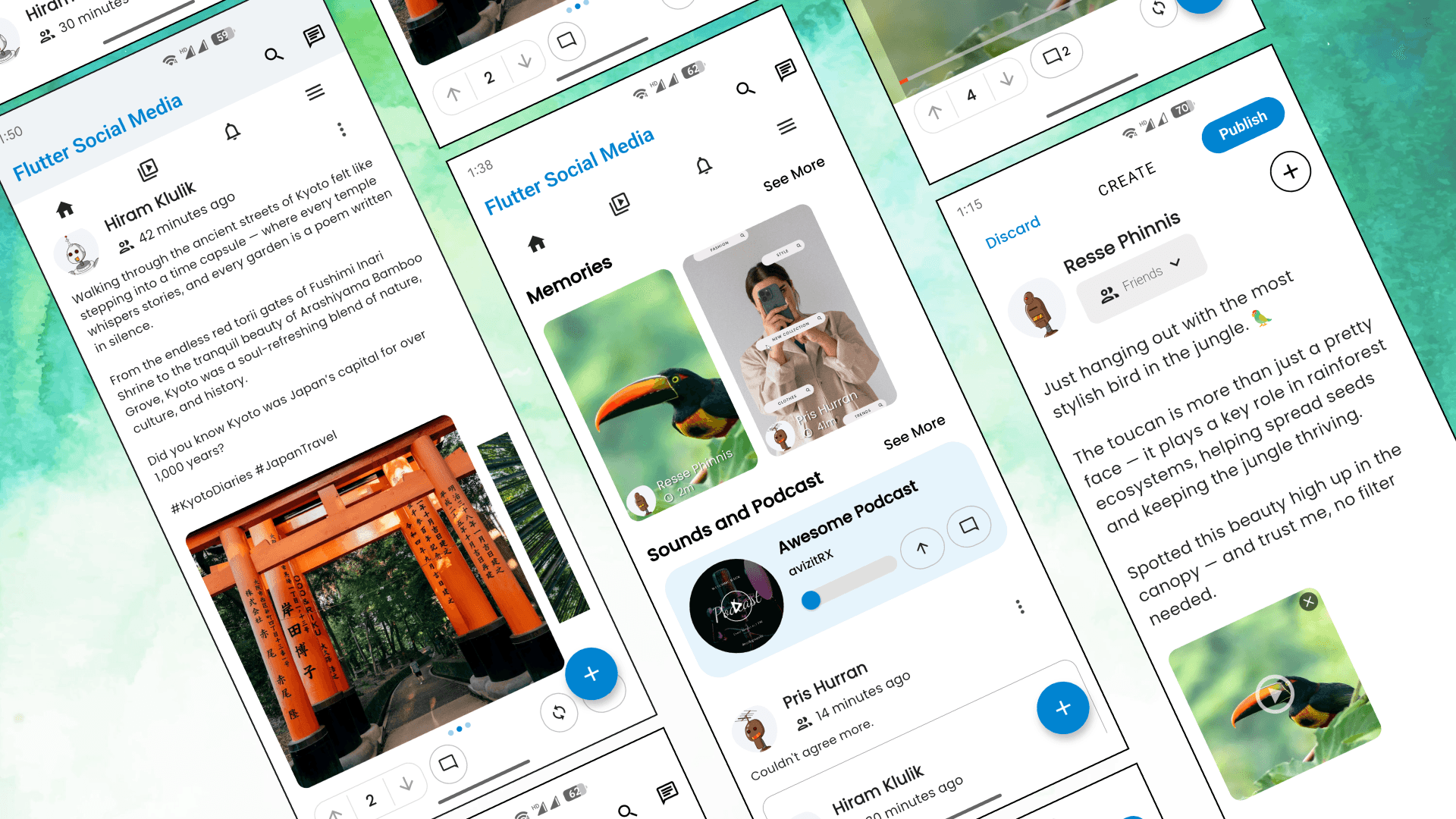 Post Feed and Create Post Screens